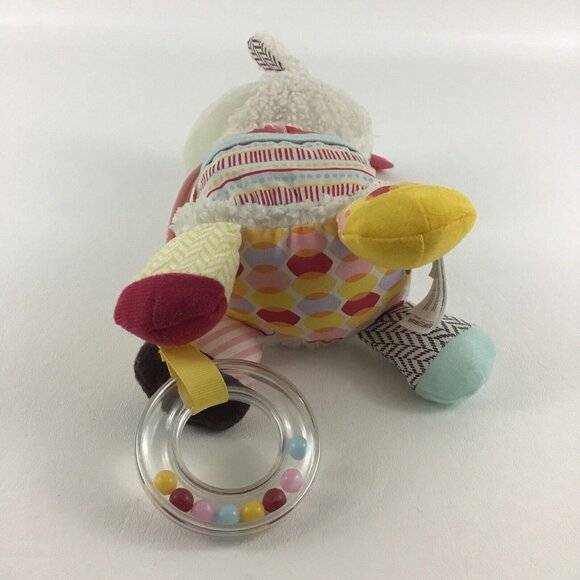 Skip Hop Baby Activity Llama Plush Stuffed Animal Rattle Teether Crinkle Toy - Picture 5 of 6